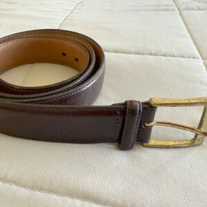 Brown Leather Belt Trafalgar Mens 40